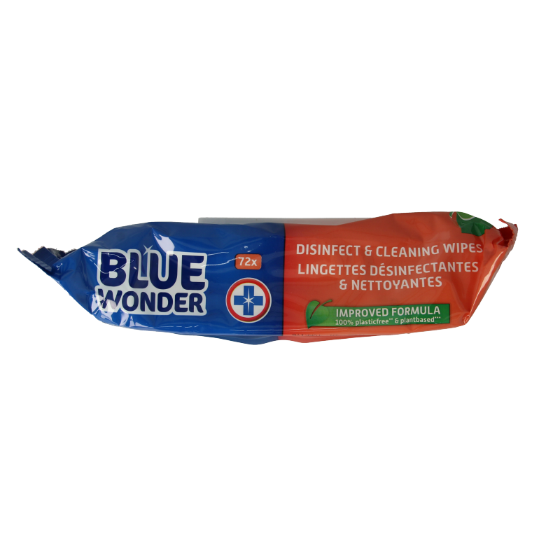 Blue Wonder Desinfect & cleaning wipes 72 Stuks