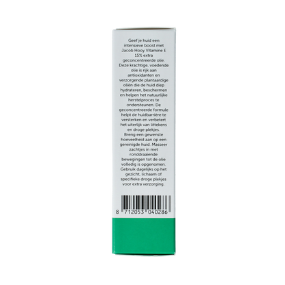 Jacob Hooy Vitamine E olie 15% concentraat 15 Milliliter