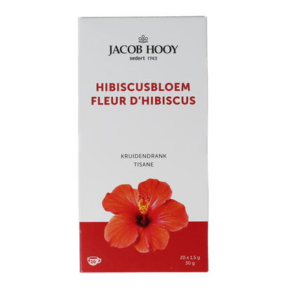 Jacob Hooy Kruidendrank hibiscus 20.00 Zakjes