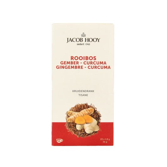 Jacob Hooy Rooibos gember curcuma thee  20 Zakjes
