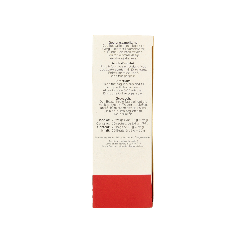 Jacob Hooy Rooibos gember curcuma thee  20 Zakjes