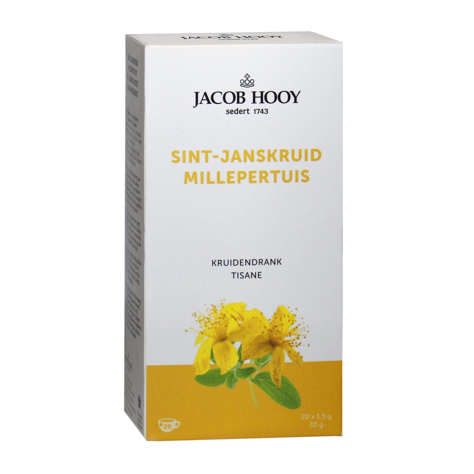 Jacob Hooy Sint Janskruid theezakjes gold 20 Zakjes