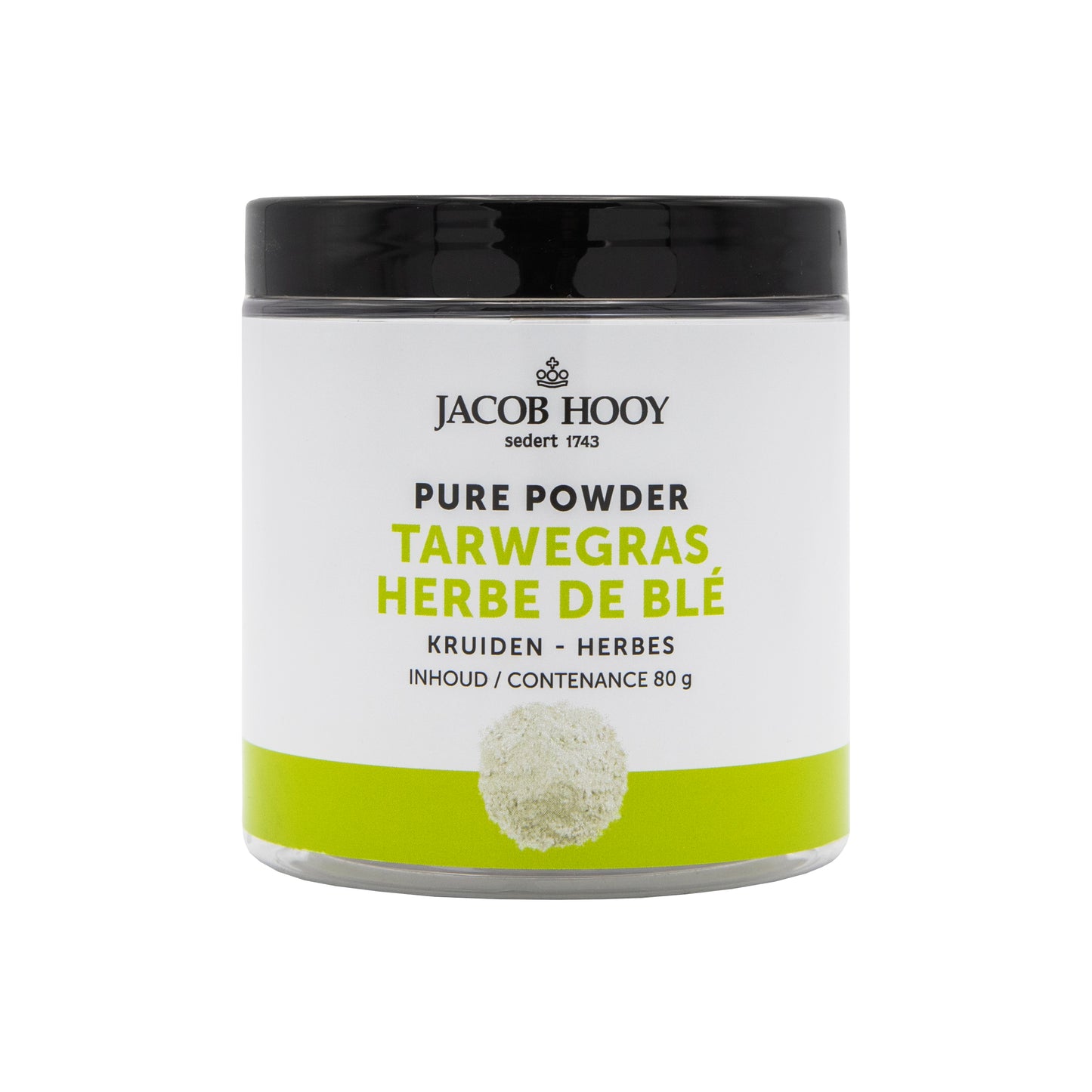 Jacob Hooy Pure Powder tarwegras 80 Gram