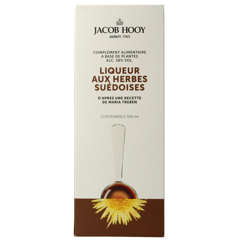 Jacob Hooy Zweedse kruidenbitter groot 500 Milliliter