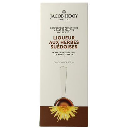 Jacob Hooy Zweedse kruidenbitter groot 500 Milliliter