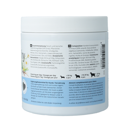 Jacob Hooy Pets Healthy dog belly support 80.00 Stuks