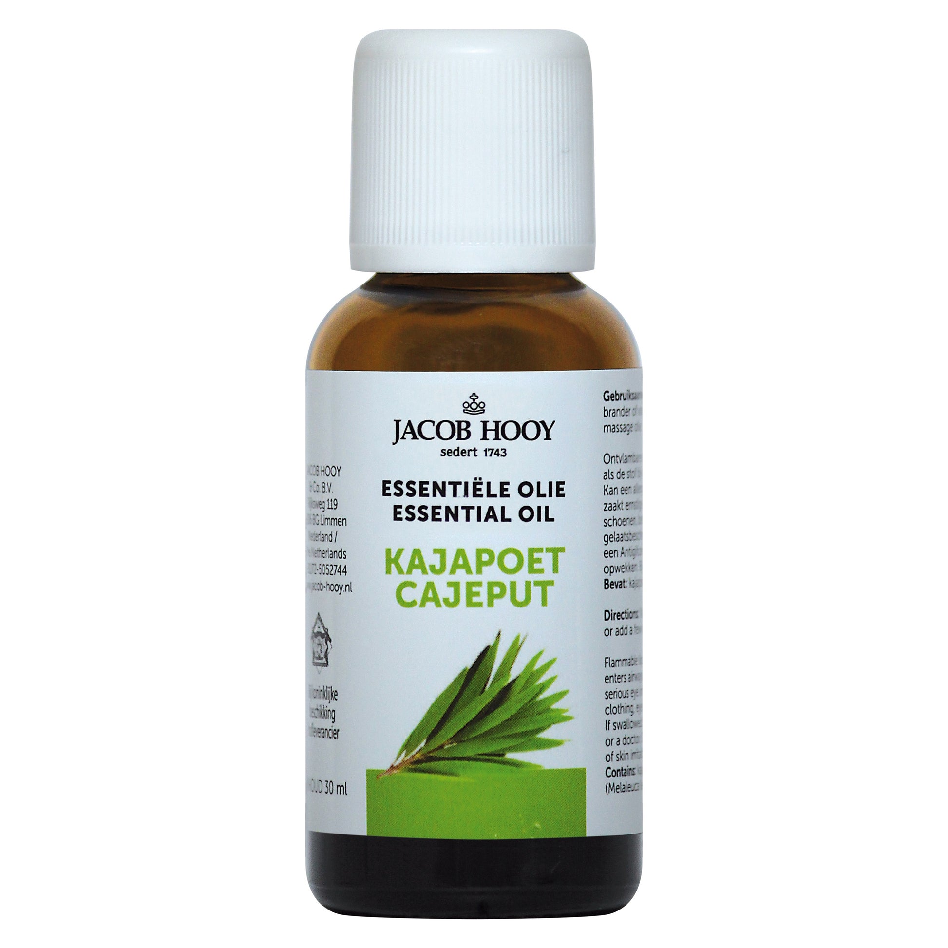Jacob Hooy Kajapoet olie 30 Milliliter