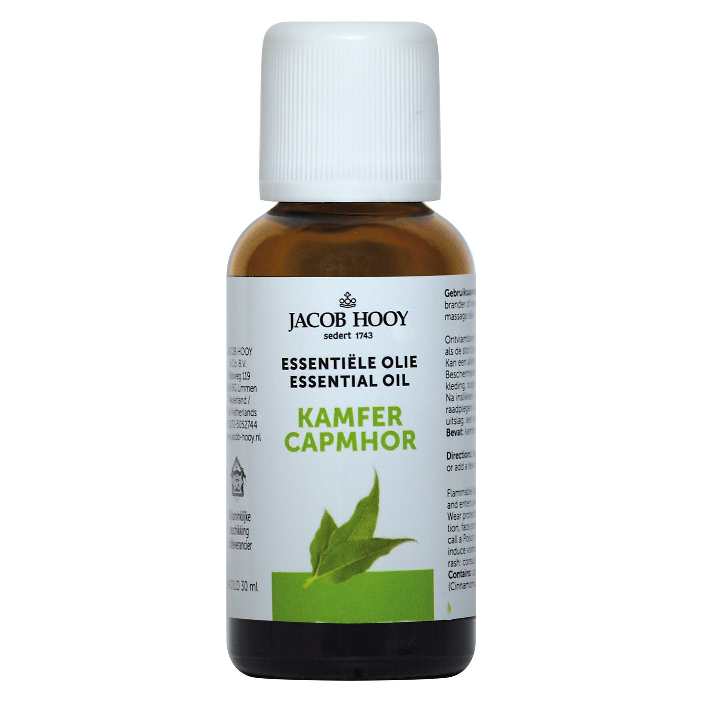 Jacob Hooy Kamfer olie 30 Milliliter