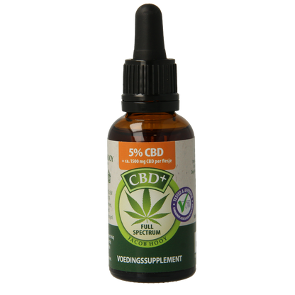 Jacob Hooy CBD plus olie 5% 30 Milliliter