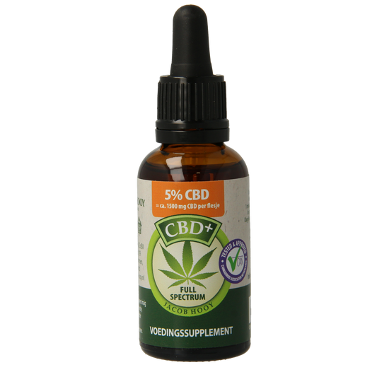 Jacob Hooy CBD plus olie 5% 30.00 Milliliter