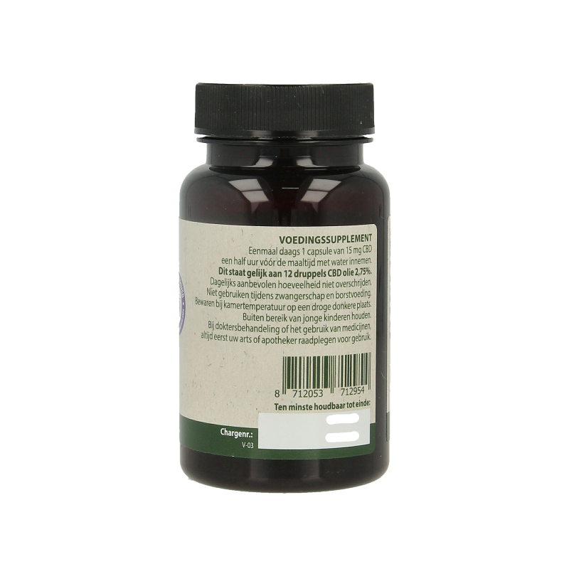 Jacob Hooy CBD Capsules 15mg 60 Capsules