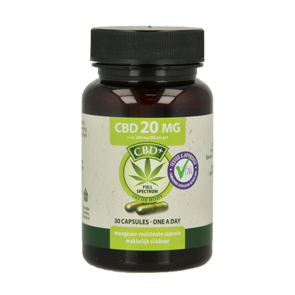 Jacob Hooy CBD Capsules 20mg 30 Capsules