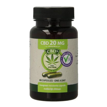Jacob Hooy CBD Capsules 20mg 60 Capsules