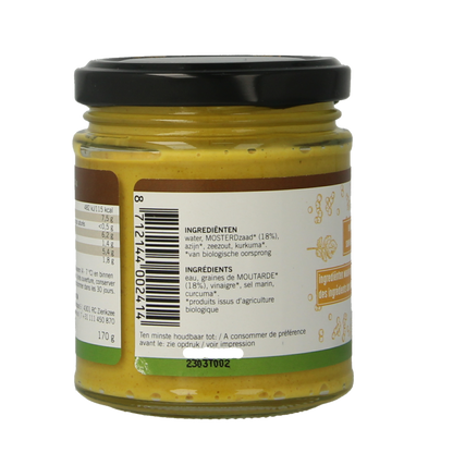 Van Ton Mosterd fijn bio 170 Gram