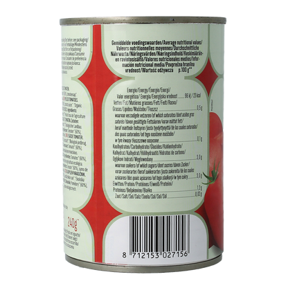 Bioidea Tomaten gepeld bio 400.00 Gram