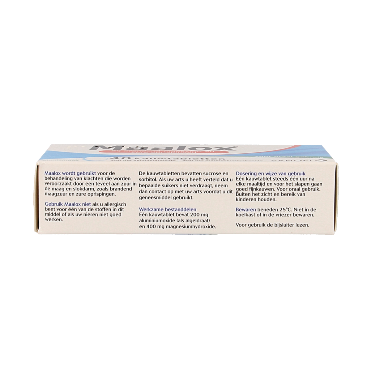 Maalox Kauwtabletten 200/400mg 40.00 Kauwtabletten