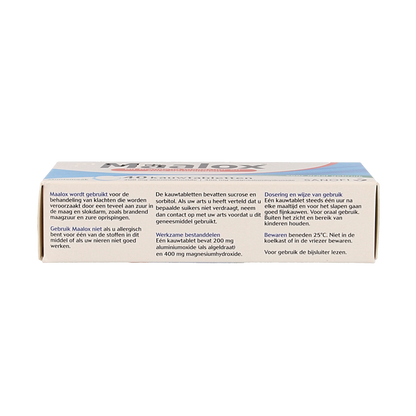 Maalox Kauwtabletten 200/400mg 40.00 Kauwtabletten
