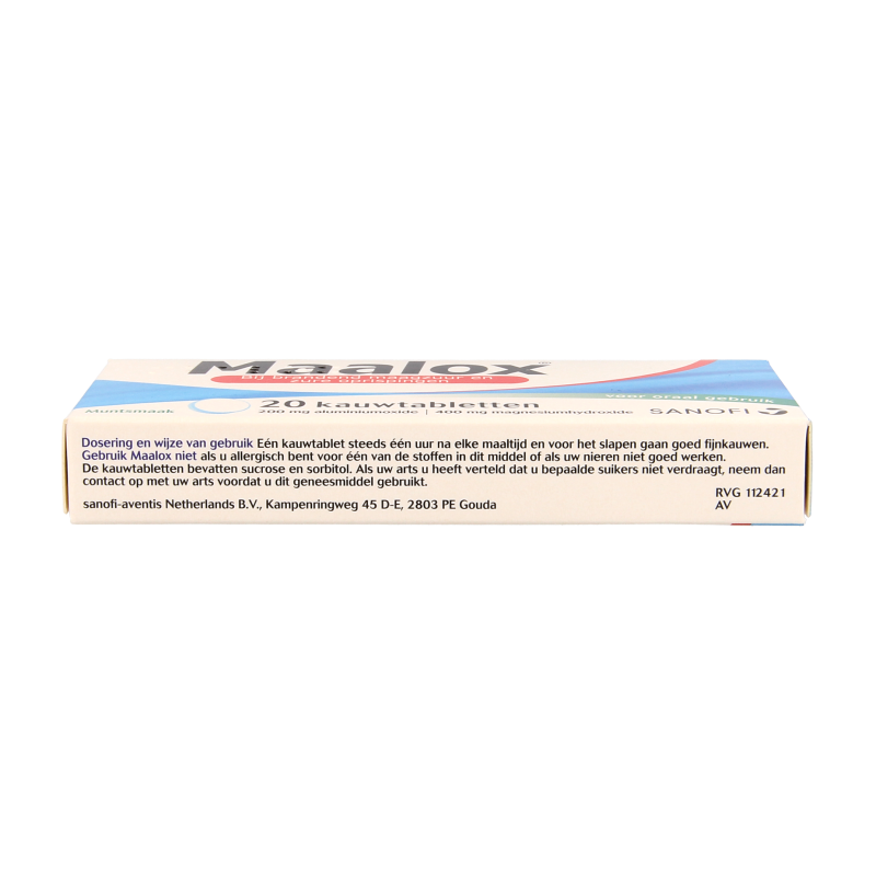 Maalox Kauwtabletten 200/400mg 20 Kauwtabletten