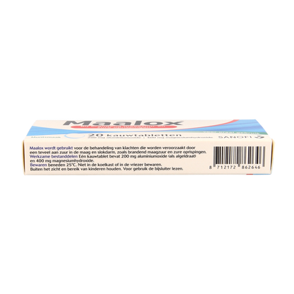 Maalox Kauwtabletten 200/400mg 20 Kauwtabletten
