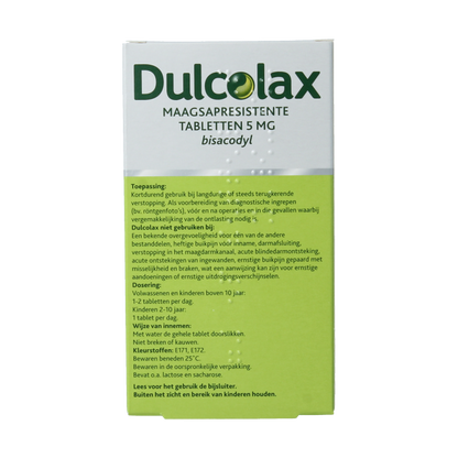 Dulcolax Bisacodyl 5mg 30 Tabletten