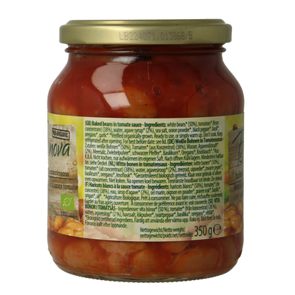Bionova Witten bonen in tomatensaus bio 350 Gram