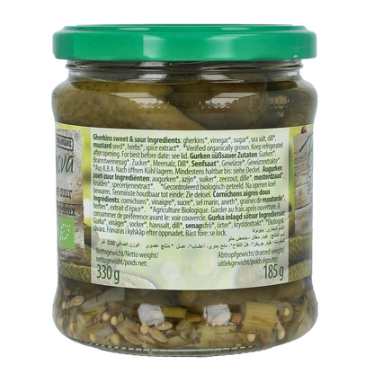 Bionova Augurken zoet zuur bio 330.00 Gram