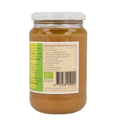Horizon Pindakaas zonder zout eko bio 350.00 Gram