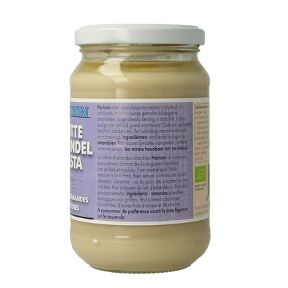 Horizon Witte amandelpasta eko bio 350.00 Gram