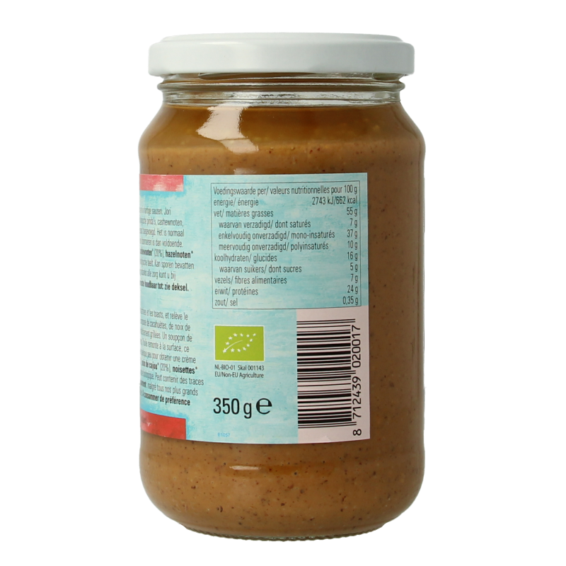 Jori 4 Noten pasta met zout bio 350 Gram