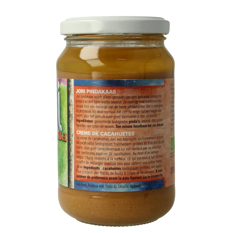 Jori Pindakaas met zout eko bio 350 Gram