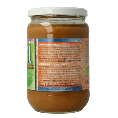 Jori Pindakaas met zout eko bio 650 Gram