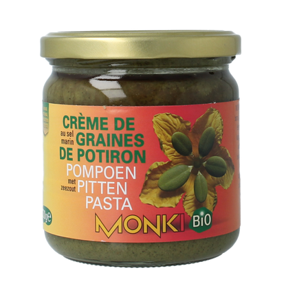 Monki Pompoenpittenpasta bio 330.00 Gram