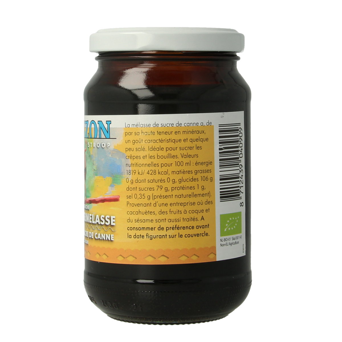 Horizon Rietsuikermelasse eko bio 450.00 Gram