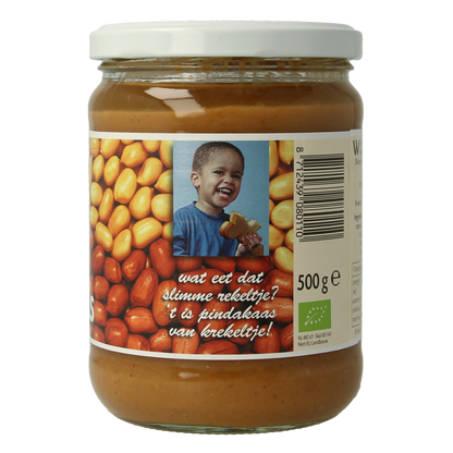 Krekeltje Pindakaas met zout eko bio 500.00 Gram