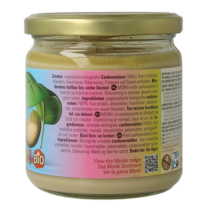 Monki Witte cashewpasta bio 330 Gram