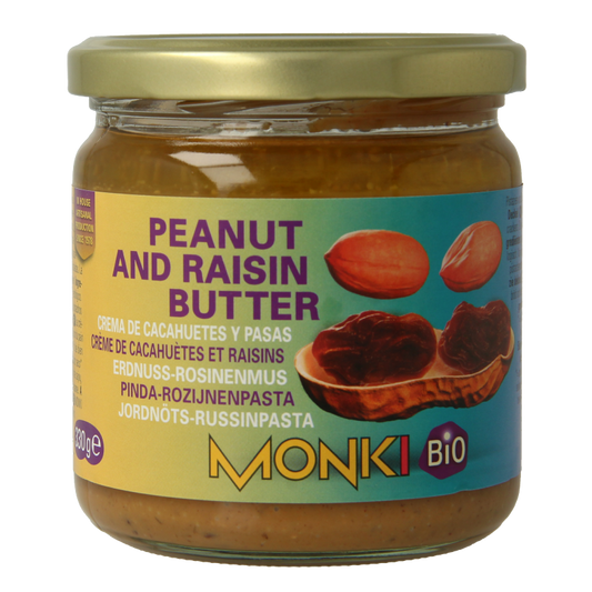Monki Pinda rozijnenpasta bio 330 Gram