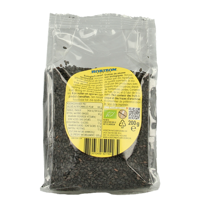 Horizon Sesamzaad zwart bio 200.00 Gram