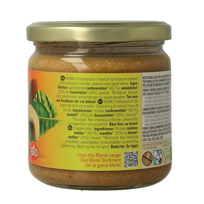 Monki 3 Notenpasta bio 330 Gram
