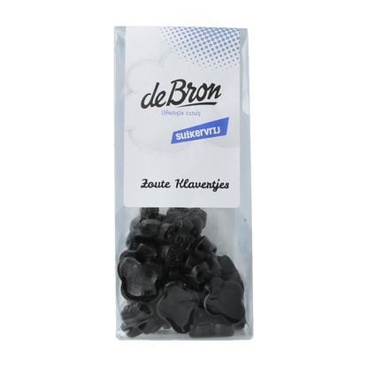 De Bron Zoute klavertjes suikervrij 90 Gram