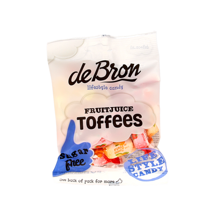 De Bron Fruit toffee suikervrij 90 Gram