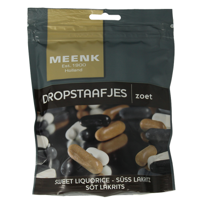 Meenk Dropstaafjes 225 Gram
