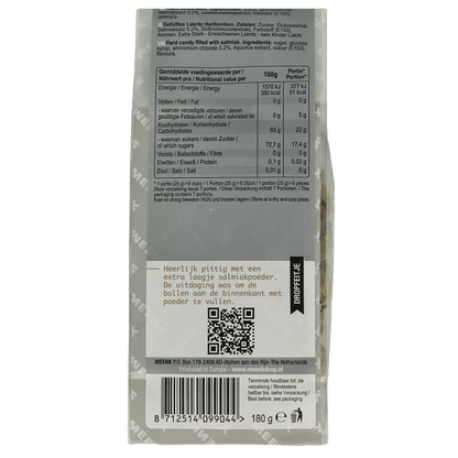 Meenk Salmiak bollen 180 Gram