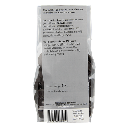 Meenk 3 Dubbel zoute drop 180.00 Gram