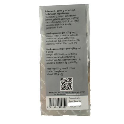 Meenk Fruitig zoet winegums 180 Gram