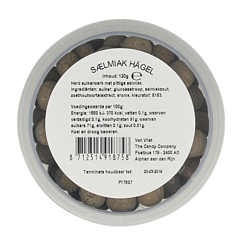 Kindly's Salmiak hagels 120 Gram