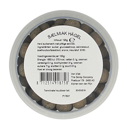 Kindly's Salmiak hagels 120 Gram