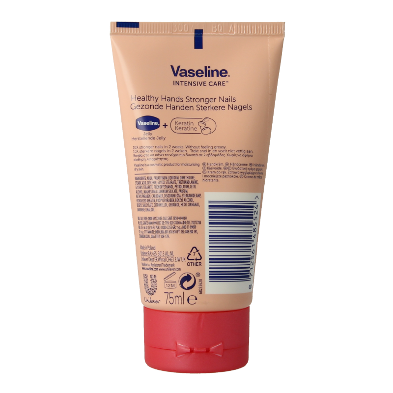Vaseline Creme hand & nail tube 75 Milliliter