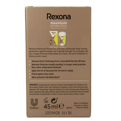 Rexona Deodorant maximum protection stress control 45 Milliliter