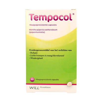 Tempocol Maagsapresistente pepermunt 182mg 60 Capsules