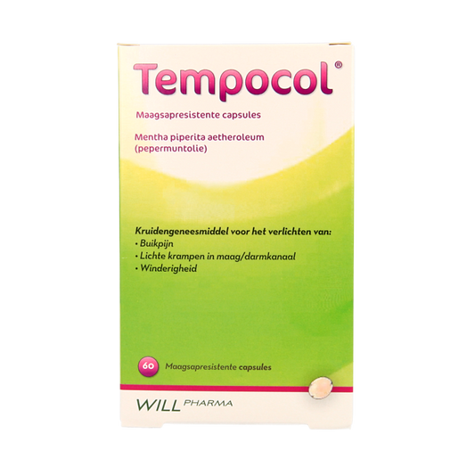 Tempocol Maagsapresistente pepermunt 182mg 60 Capsules